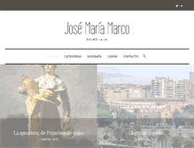 Tablet Screenshot of josemariamarco.com